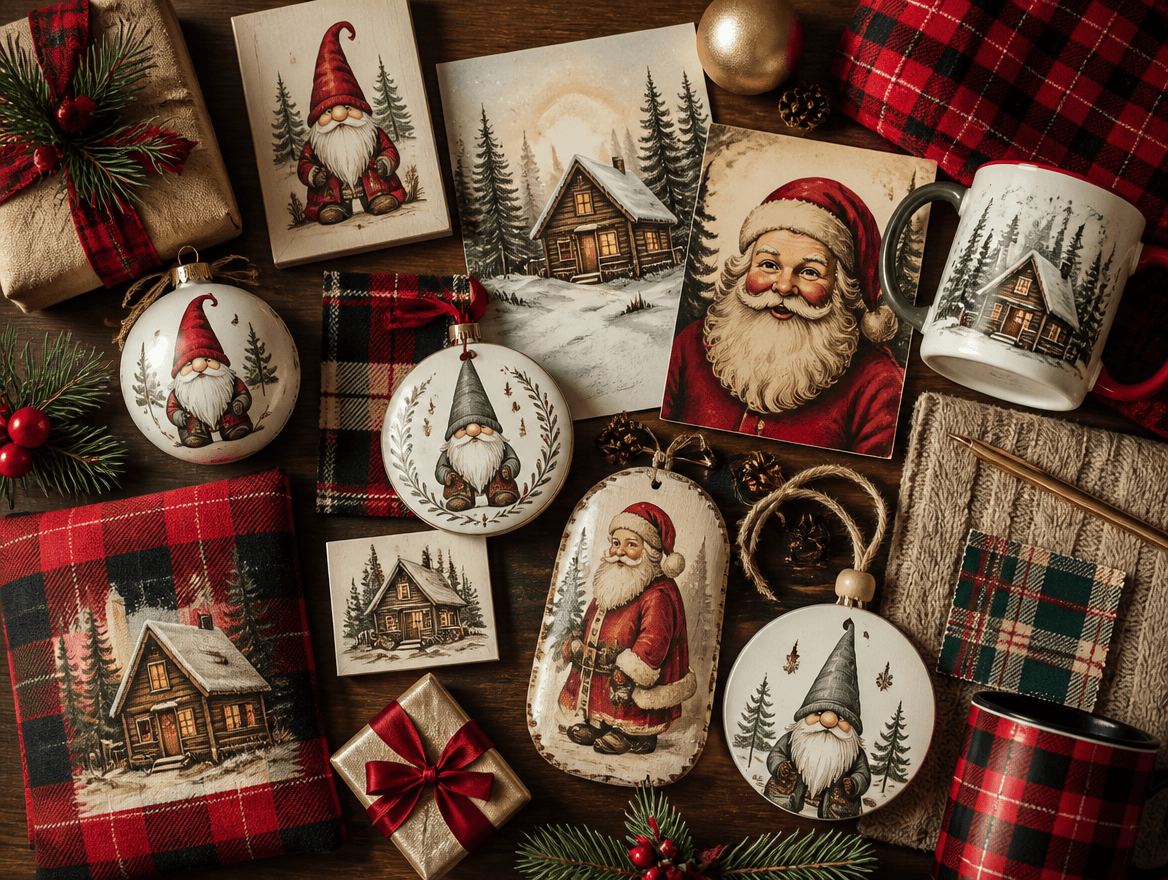 Holiday gift collection moodboard